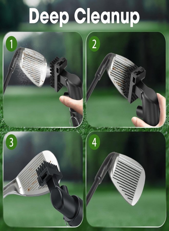 Vetance Pro Golf Club Cleaner - 4oz Water Bottle with Groove Cleaner and Retainer Clip, Durable Nylon Bristles for Easy Cleaning, Ergonomic Button Design, Golf Gifts for Men & Essential Accessories - Image 4