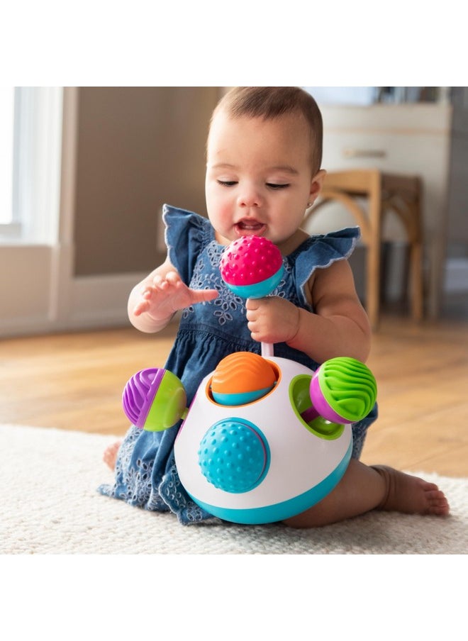 Fat Brain Toys Klickity Sensory Baby Toys, 1 Year and Up, Engaging Multi-Textured Early Developmental Toddler Activities for Tactile and Visual Stimulation