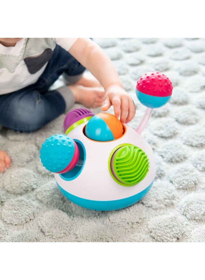 Fat Brain Toys Klickity Sensory Baby Toys, 1 Year and Up, Engaging Multi-Textured Early Developmental Toddler Activities for Tactile and Visual Stimulation
