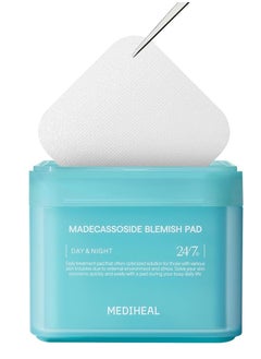 MEDIHEAL Madecassoside Blemish Pad | Square Cotton Facial Toner Pads With Centella Asiatica & Madecassoside | Anti Blemish Face Pads To Improve Uneven Skin Tone | 100 Pads  - Image 1