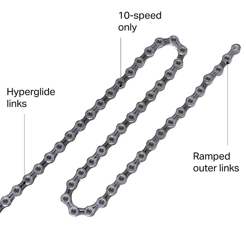 Shimano CN-6701-10 Chain - 10-Speed, 116 Links, Silver - Image 3