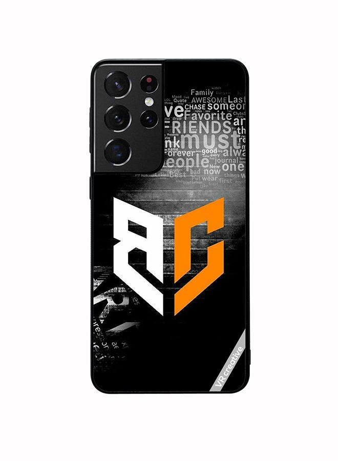 VR CREATIVE Protective Case Cover For Samsung Galaxy S21 Ultra 5G Bg Logo Design Multicolour - Image 1