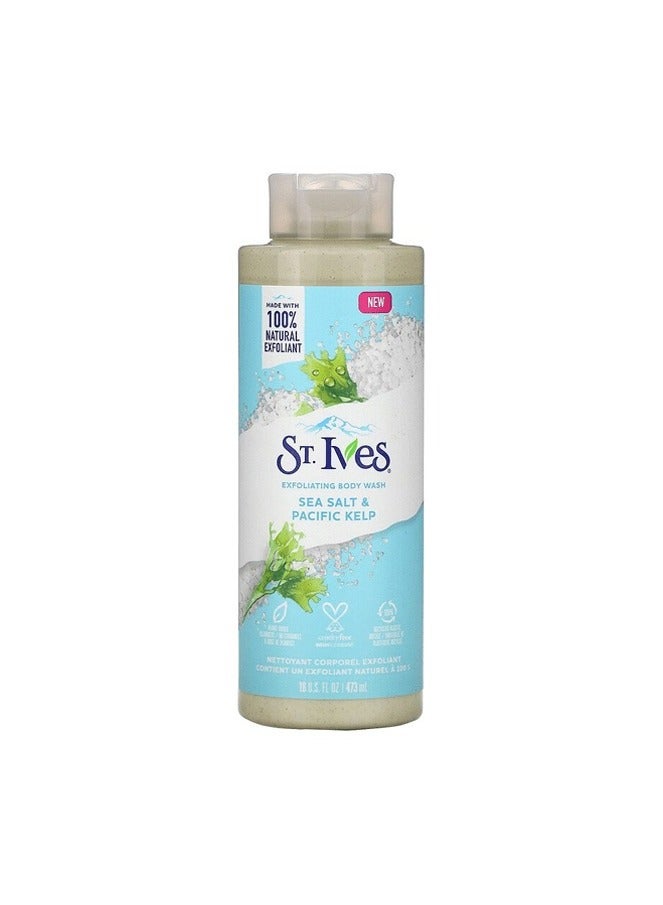 ستايفز غسول جسم منعش بالملح البحري وعشب المحيط الهادئ من سانت ايفز - 473 مل - Image 1