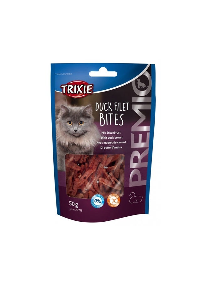 Trixie Premio Duck Fillet Bites with Duck Breast Cat Treat - 50 g