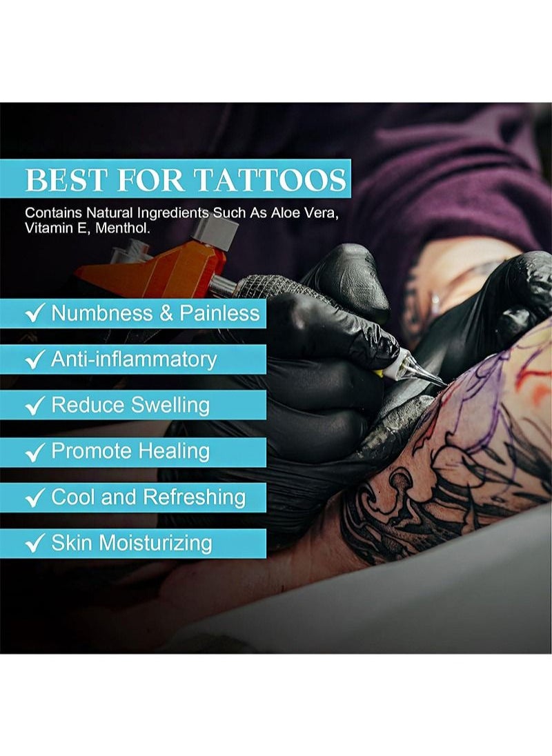 Elaimei - Tattoo Numbing Cream Pre-Tattoo Tattoo Cream 6-8 Hour Max Strength Painless Tattoo Cream with Aloe Vera Vitamin E (60ml) - Image 1