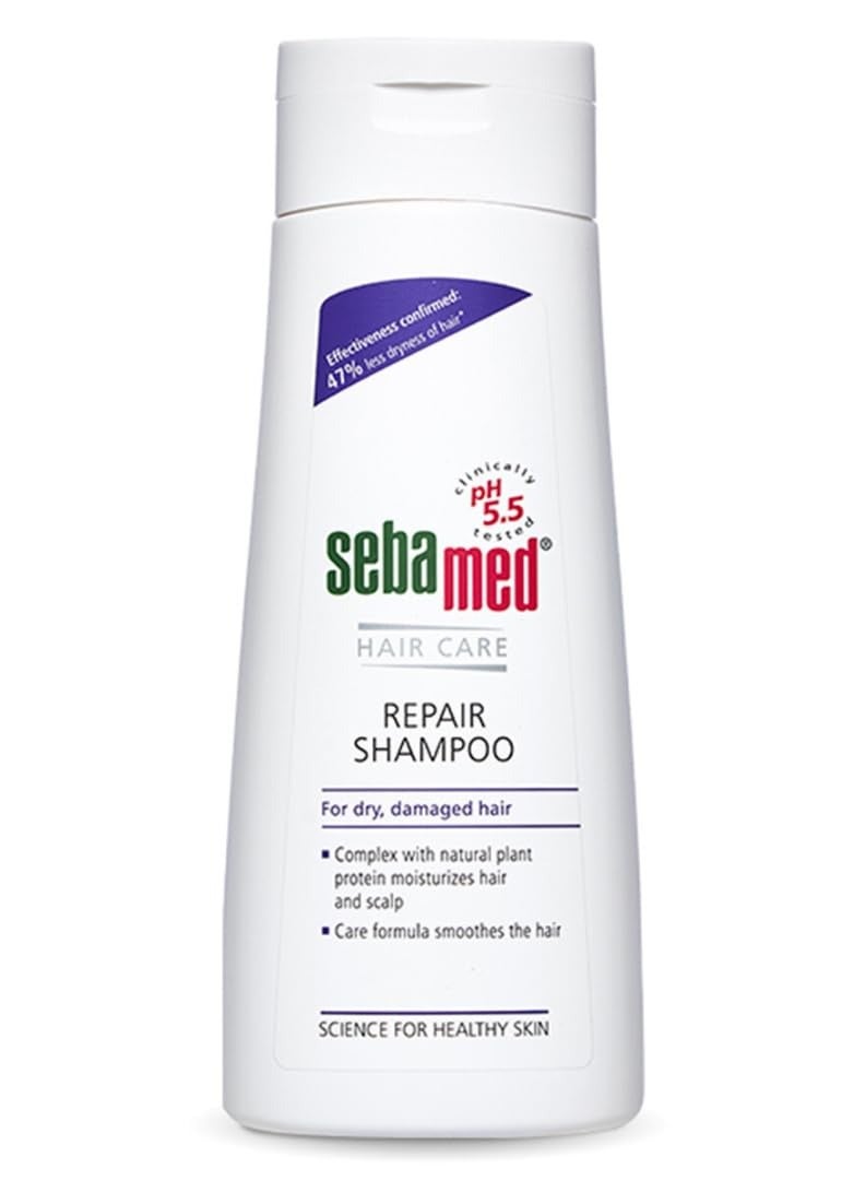 Sebamed Hair Repair Shampoo pH 5.5, 200ml Reduces Dryness - Image 1
