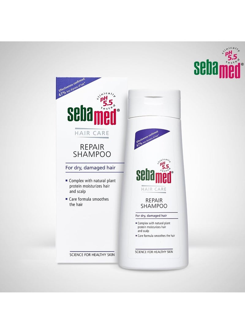 Sebamed Hair Repair Shampoo pH 5.5, 200ml Reduces Dryness - Image 2