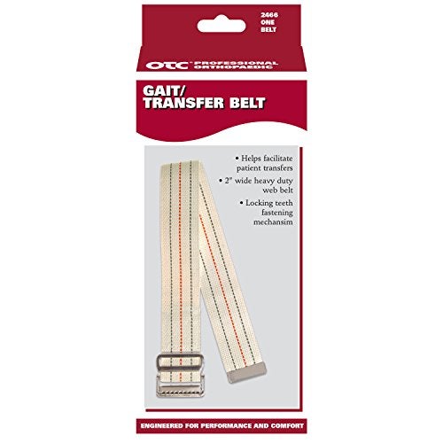 OTC Gait Transfer Belt Support Hold for Caregiver, White, 48 Inch - Image 4
