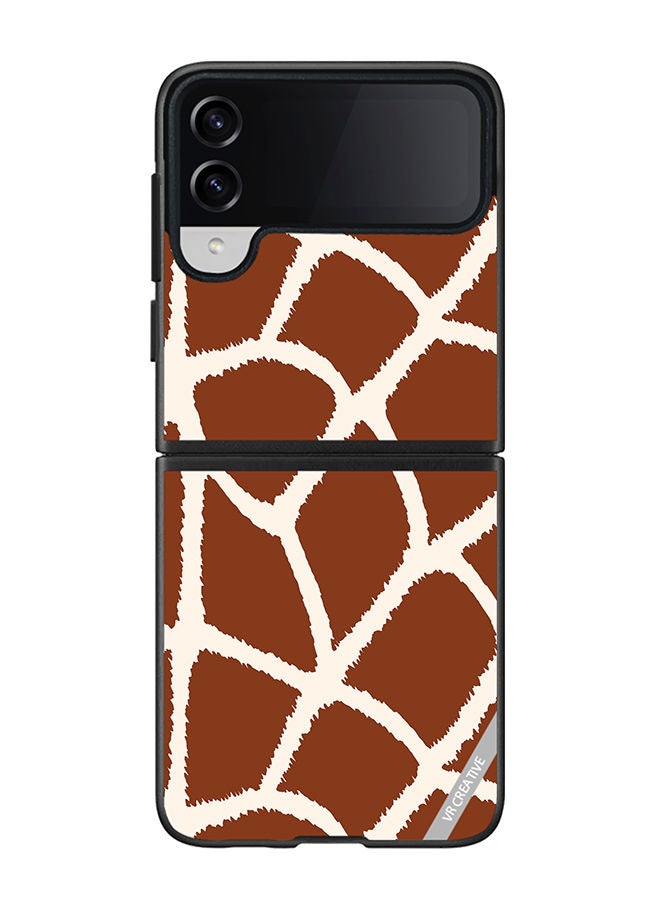 VR CREATIVE Protective Case Cover For Samsung Galaxy Z Flip4 Mix Pattern Design Multicolour - Image 1
