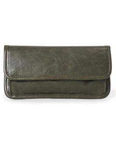 Generic Fashion retro men's medium and long wallet retro trendy men's versatile youth clutch bag multi-card slot coin purse wallet retro green  - Image 4