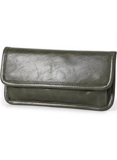 Generic Fashion retro men's medium and long wallet retro trendy men's versatile youth clutch bag multi-card slot coin purse wallet retro green  - Image 5