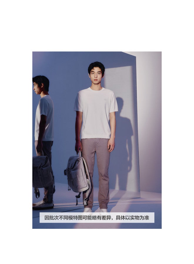 Waxbird Men's Summer Slim Fit Knitted Short Sleeve Embroidered T-shirt - Image 3