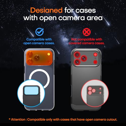 Wumigoo for iPhone 17 Pro Max Camera Lens Protector, Aluminum Alloy Sapphire Glass Camera Cover Screen, Anti-drop, Anti-Scratch, Case Friendly-Deep Blue - Image 5