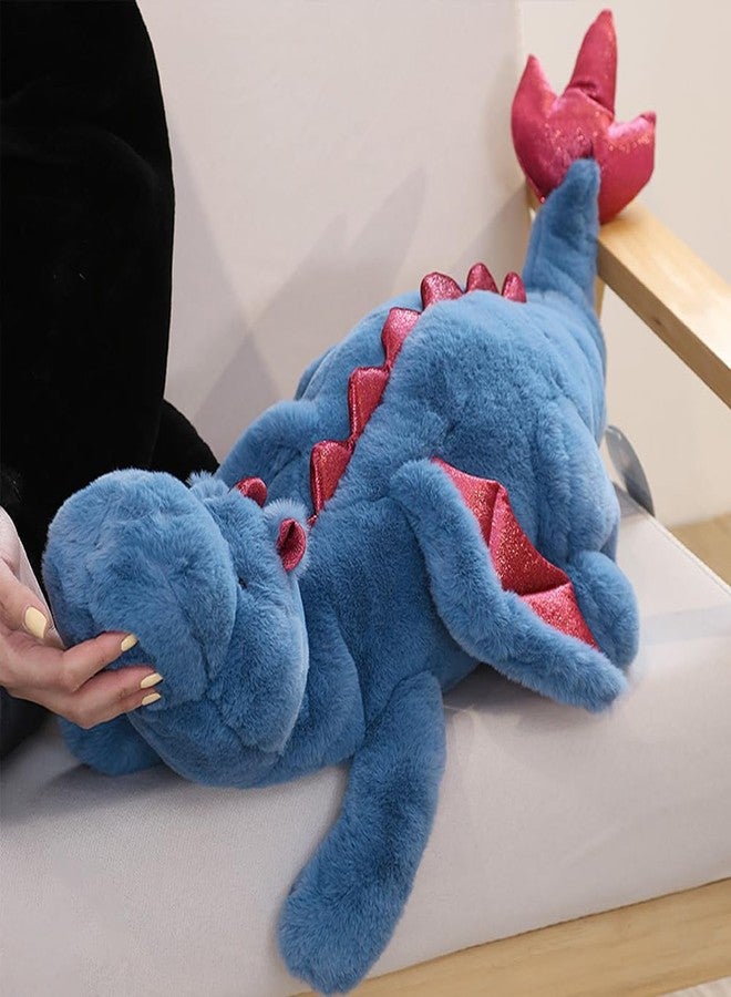 Leahaoe Weighted Dragon Stuffed Animal, Soft and Sturdy Weighted Stuffed Animals for Kids and Adults, Medium Blue Dragon Stuffed Animal(35.4" 5Lbs) - Image 5