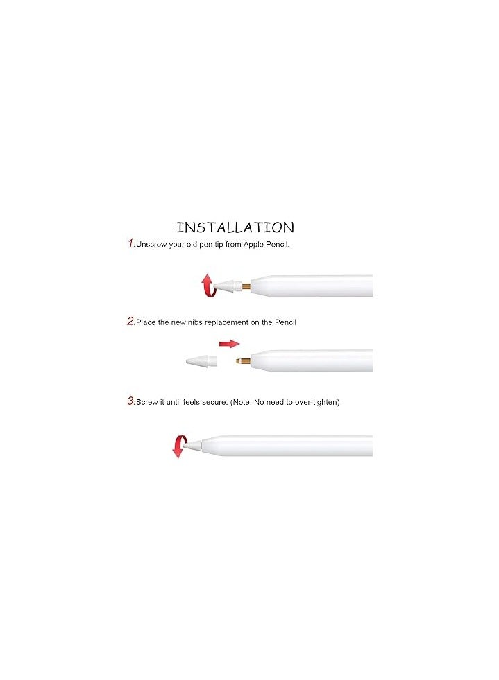 PROMASS Stylus Tips Compatible for iPad Pro Pencil, for iPencil Nibs Replacement for iPad Pen - Image 4