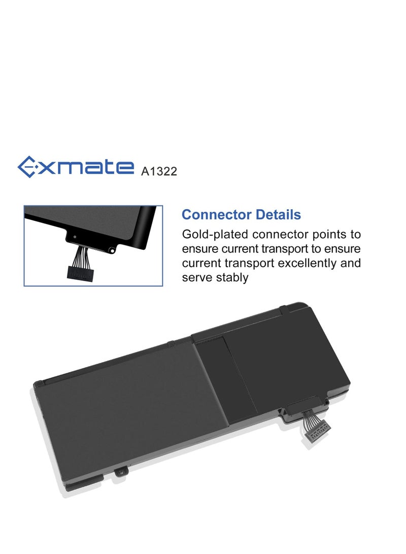 بطارية A1322 A1278 لجهاز ماك بوك برو 13 بوصة منتصف 2012 2010 2009  2011 (MC374LL/A MB990LL/A MB991LL/A إلخ) [10.95 فولت 63.5 وات] - Image 3