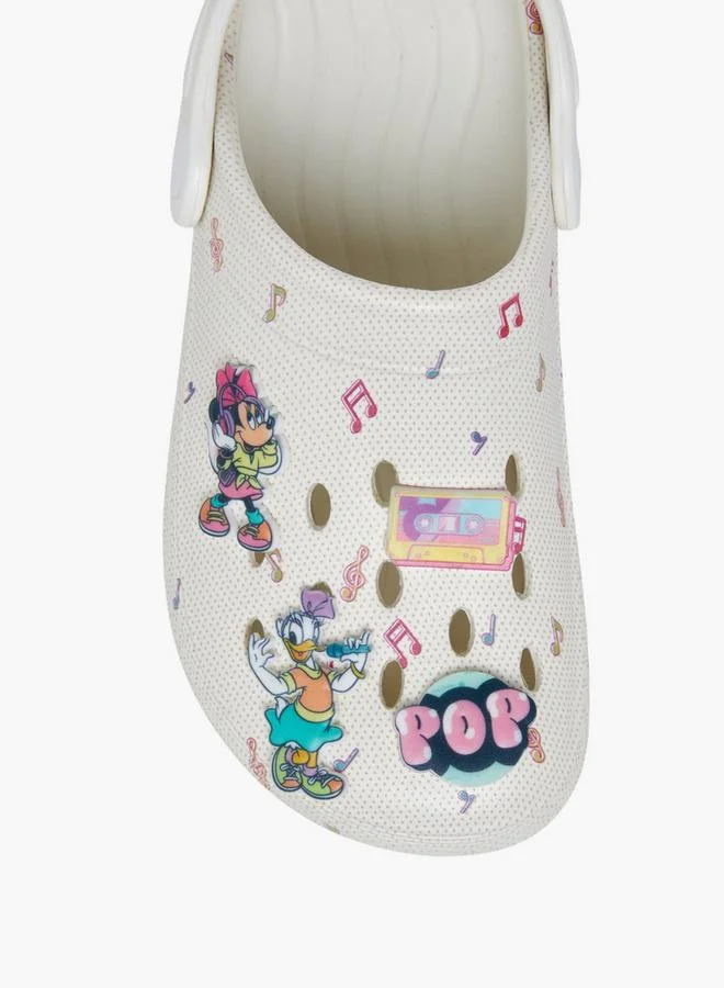 Disney Beige Disney Girls Minnie and Friends Print Backstrap Clogs for Women | Best Price UAE