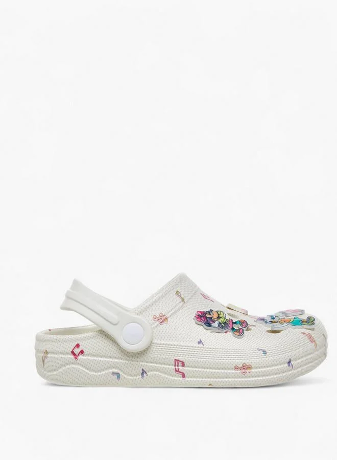 Disney Beige Disney Girls Minnie and Friends Print Backstrap Clogs for Women | Best Price UAE