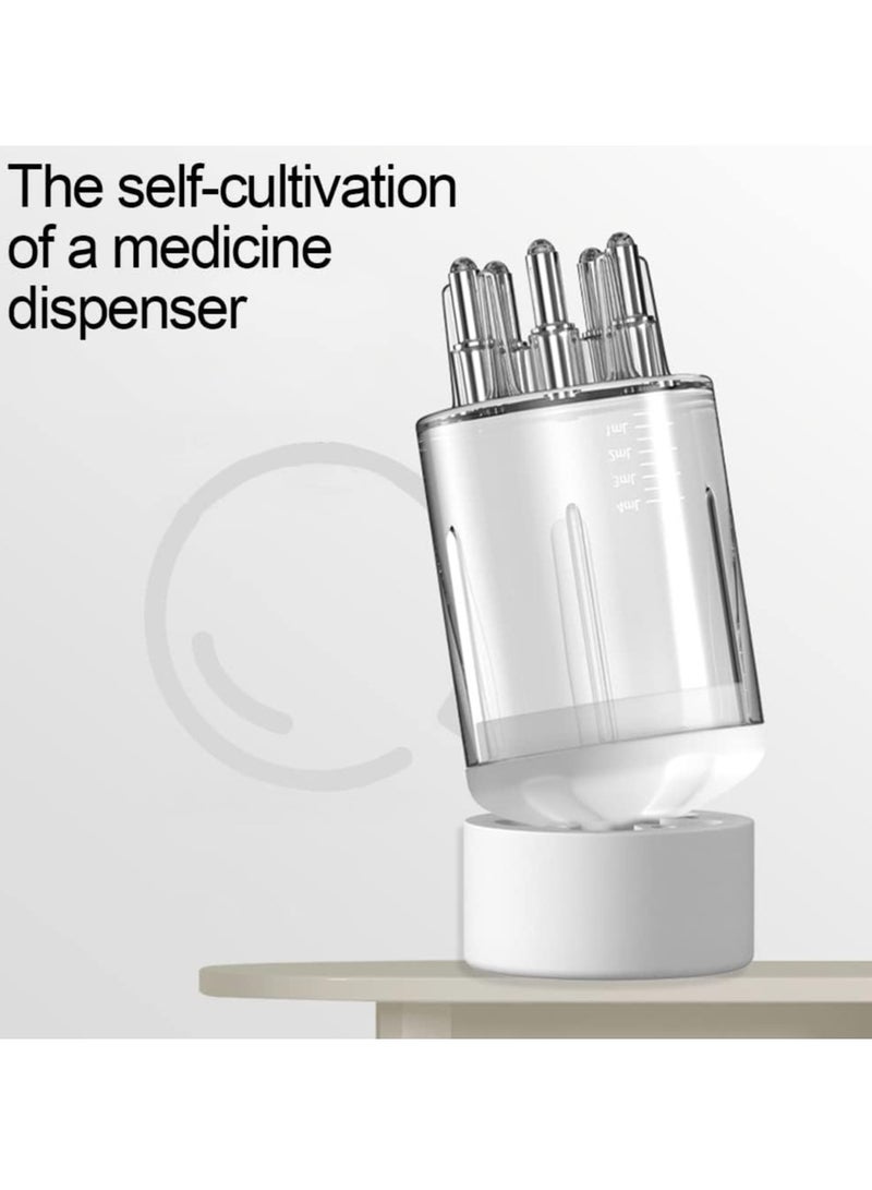 إسكدنيا مشط قضيب فروة الرأس ، وفرشاة زجاجة زجاجة لزيت الشعر ، ومشط الشعر لمدفق فروة الرأس ورعاية نمو الشعر ، وفرشاة سائل الرأس لعلاج شعر الزيت الأساسي (أبيض) - Image 4