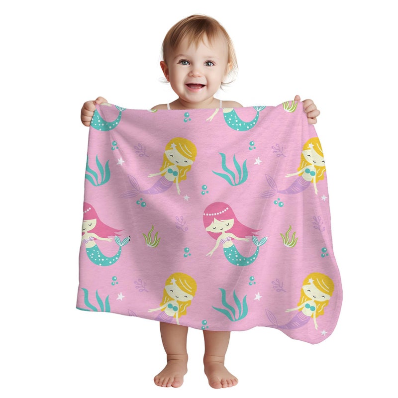 1ST STEP All Season Baby Blanket (Mermaid, 70 X 100 cms) - Image 1