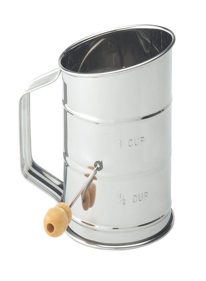Mrs. Anderson's Baking Mrs. Anderson’s Baking Hand Crank Flour Icing Sugar Sifter, Stainless Steel, 1-Cup,Silver - Image 1