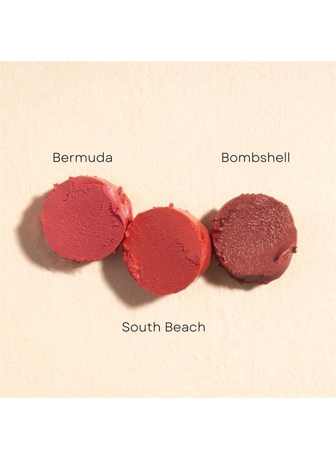 Honeybee Gardens Truly Natural Long Lasting Lipstick, Bermuda (matte medium coral pink) Naturally Hydrating & Nourishing - Vegan, Gluten Free & Cruelty Free, 0.13 oz / 3.8 g - Image 4