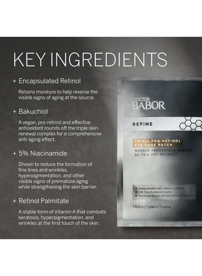 بابور رقع دكتور ريتينول للعين مضادة للشيخوخة ضد الهالات السوداء ومن أجل شد قناع العين المضاد للتجاعيد، عبوة ثلاثية من البروريتينول لتجديد منطقة العين، 5 عبوات - Image 4