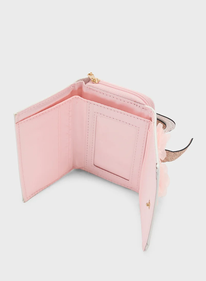 ريفر ايلاند White-Og Glam Unicorn Trifold Purse