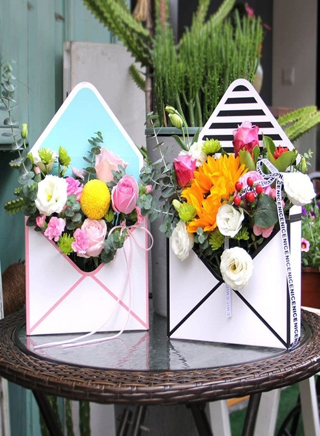 BBJ WRAPS Flower Arrangement Boxes Floral Envelop Box Premium Mixed Style Florist Bouquet Packaging, Perfect for Florists and DIY Lovers, 5 Counts 8x2.8x5.7 Inch (Assorted 5 Patterns - Image 2