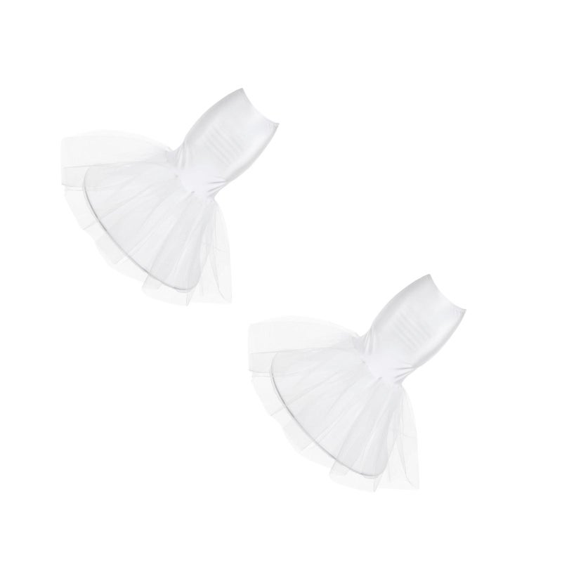 2pcs Women Mermaid Petticoat Fish Tail Underskirt Elastic Waist Floor Length Trumpet Underskirt for Wedding Bridal Dress - Image 3