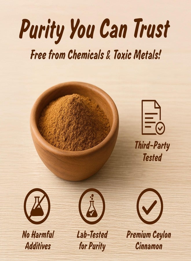 Spice Profile USDA Organic Ceylon Cinnamon Powder, Lab Tested for Heavy Metals, Resealable 4oz Pouch, Dalchini, Canela de Ceilán - Image 2