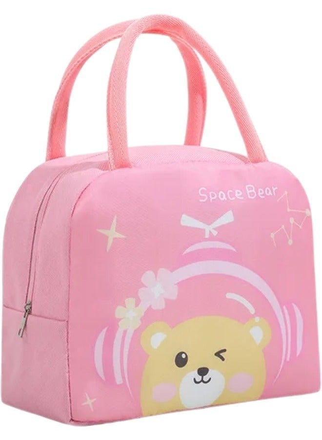 Premium Thermal Insulated Lunch Bag for Kids- Portable Leakproof Food Organizer | Waterproof & Foldable Travel Cooler | Durable Meal Bag for School, Beach & Outdoor Picnics | High-Capacity (23x14x19cm)-Random shape - Image 1