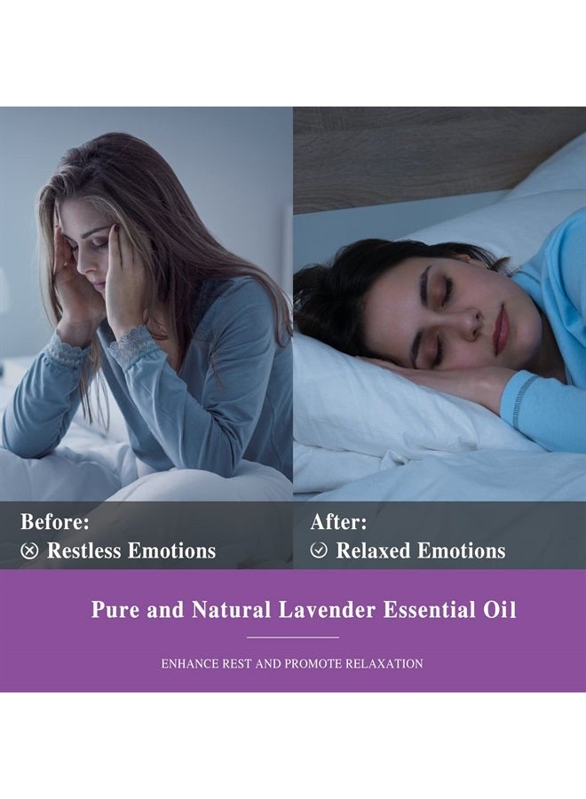 MAYJAM Lavender Essential Oil 100ML, MAYJAM Pure Essential Oils for Skin Care, Diffusers, Massage, Lavender Oil for Soap Candle Making, Huge 3.38FL.OZ Bottle - Image 4
