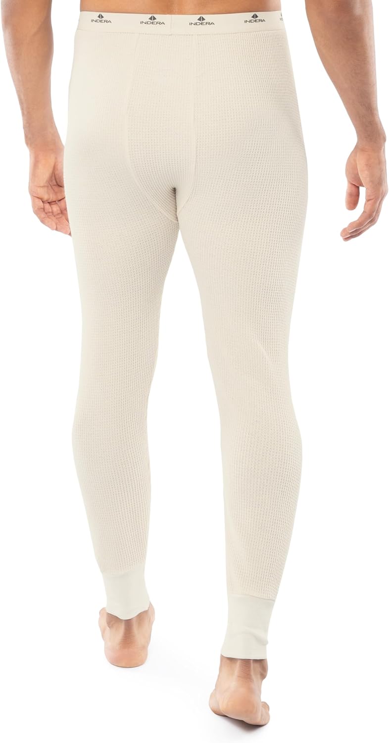 Indera Heavyweight Cotton Waffle Long Johns Thermal Underwear for Men - Image 2