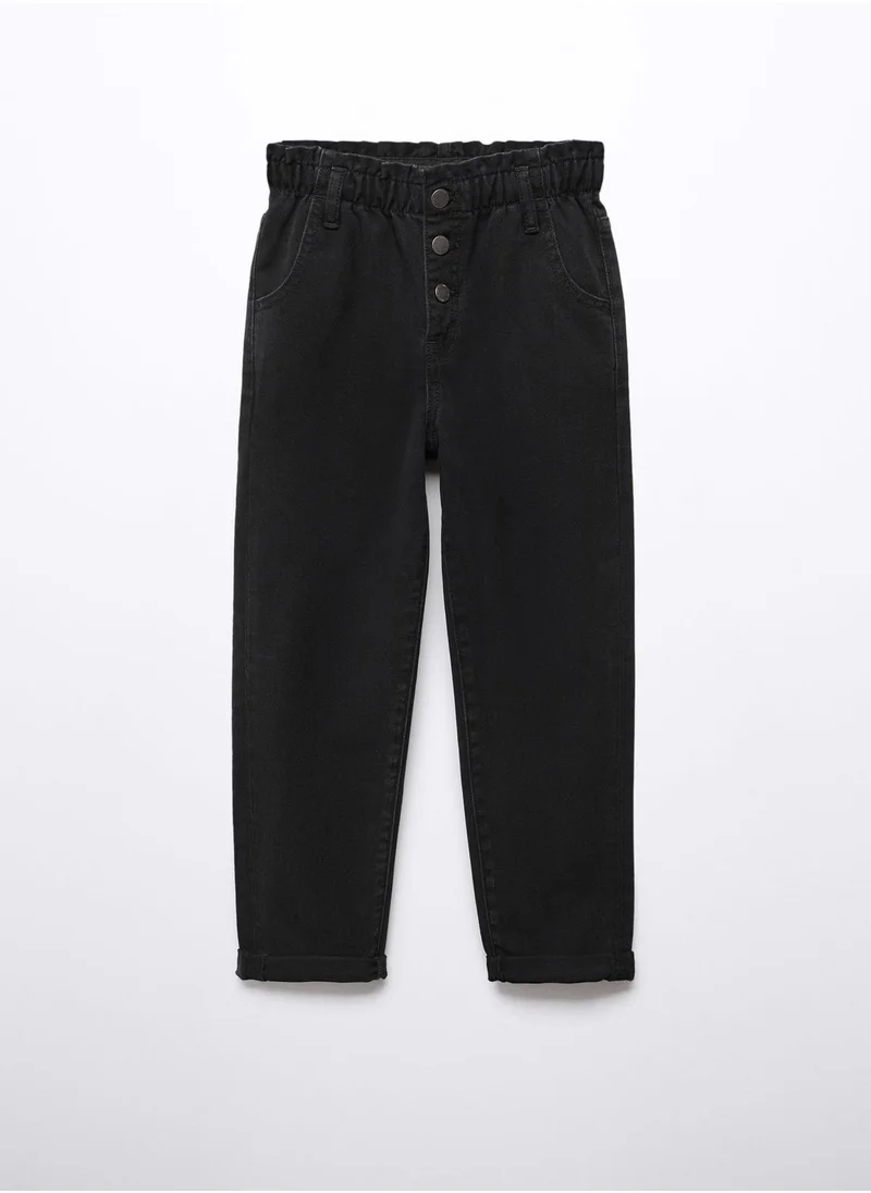 MANGO Kids Rise Wash Straight Fit Jeans