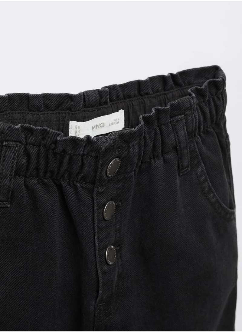 MANGO Kids Rise Wash Straight Fit Jeans