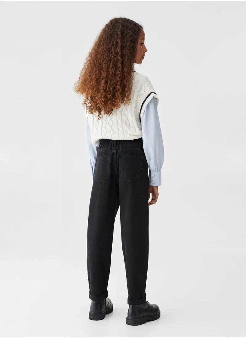 MANGO Kids Rise Wash Straight Fit Jeans