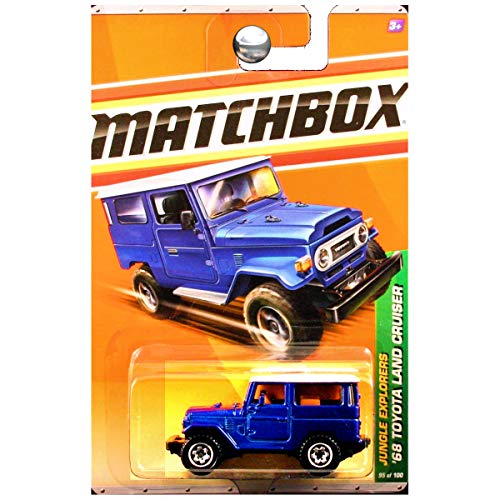 MATCHBOX 68 TOYOTA LAND CRUISER BLUE Jungle Explorers Series 1 of 6 MATCHBOX 2010 Basic DieCast Vehicle 95 of 100 - Image 1