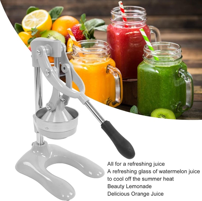 SWET Hand Press Juicer Machine Manual Orange Juicer and Professional Citrus Juicer for Orange Juice Pom Lime Lemon Juice Commercial Lemon Squeezer and Orange Crusher Easy to CleanWHITE  - Image 4