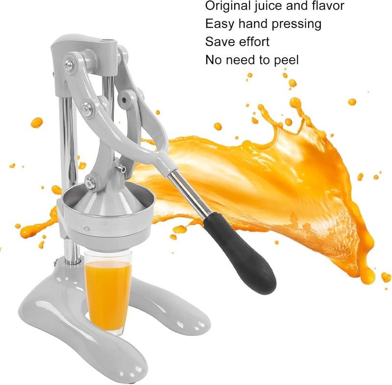 SWET Hand Press Juicer Machine Manual Orange Juicer and Professional Citrus Juicer for Orange Juice Pom Lime Lemon Juice Commercial Lemon Squeezer and Orange Crusher Easy to CleanWHITE  - Image 5