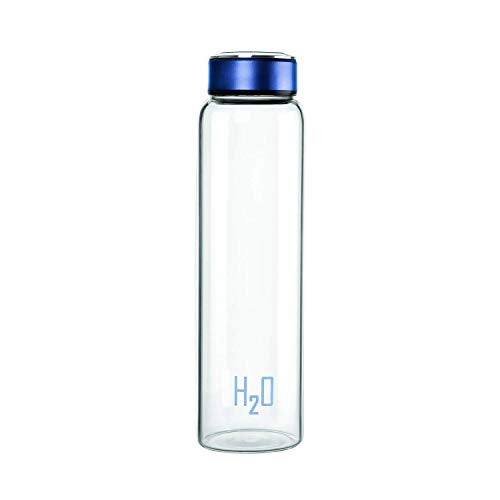 Home-Cart H2O Borosilicate Glass Water Bottle, 1 Litre_Multicolor, Pack Of 2 - Image 1