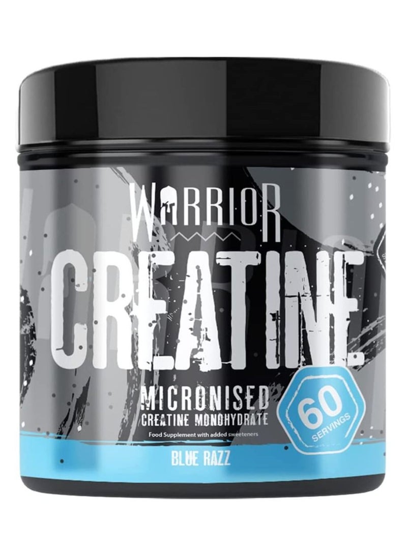 Warrior Creatine Monohydrate Powder 300g Blue Razz  - Image 1