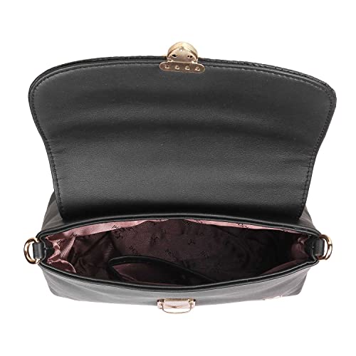 Mochi Women Black Flap Over Sling (66-7212) - Image 2