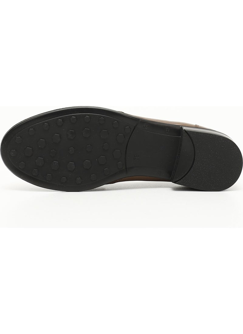 Gönderi(r) Gön Genuine Leather Round Toe Low Heel Loafer Women's Casual Shoes 24138  - Image 5