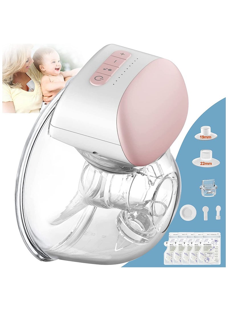 Wearable Breast Pump Hands Free, Pain Free Portable Electric Breastfeeding Pump with 3 Mode  10 Levels, Rechargeable Milk Pump for Travel  Home - Image 1