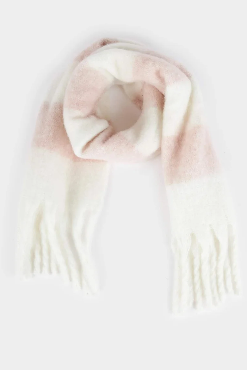 ديفاكتو Girl Plaid Scarf