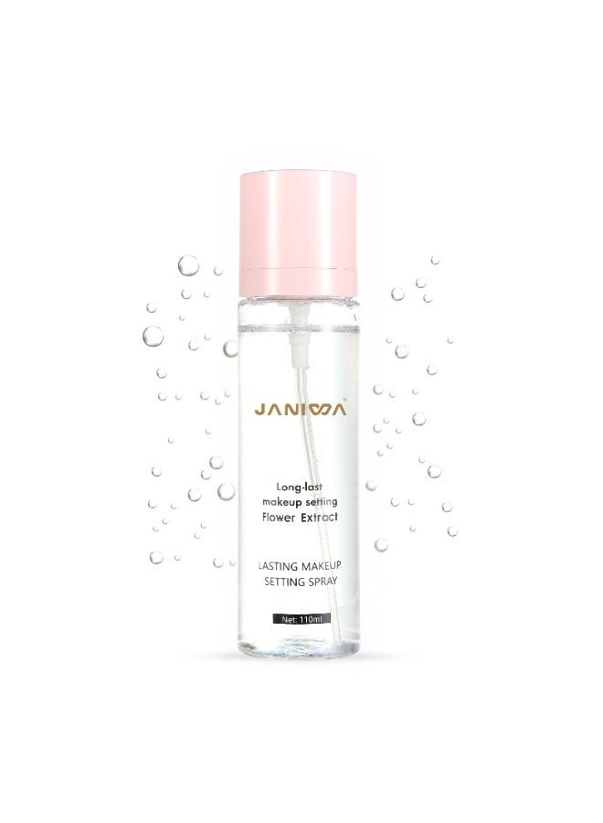 JANIWA Vegan Makeup Setting Spray – Matte Finish, Long-Lasting Makeup Fixer with Oil Control & Flower Extract (110ml) - Image 1