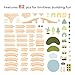 OOOK MultiScenario Wooden Train SetAll Wood Accessories Train Set for Toddlers 3 Years Old MultiScenario Train Toy for 3 4 5 Years Old Girls  Boys - Image 4