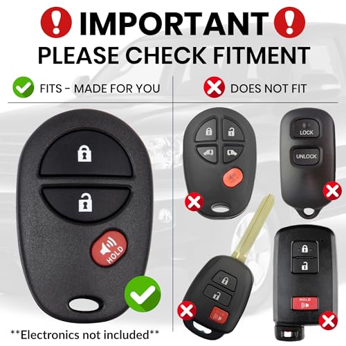 Dubbs Hardware for Toyota Key Fob Cover with Builtin Bottle Opener Rugged Protective Shell for Tundra 20072017 Tacoma 20052015 Enhanced Grip Durability Key Fob Replacement Shell Custom Colors - Image 3