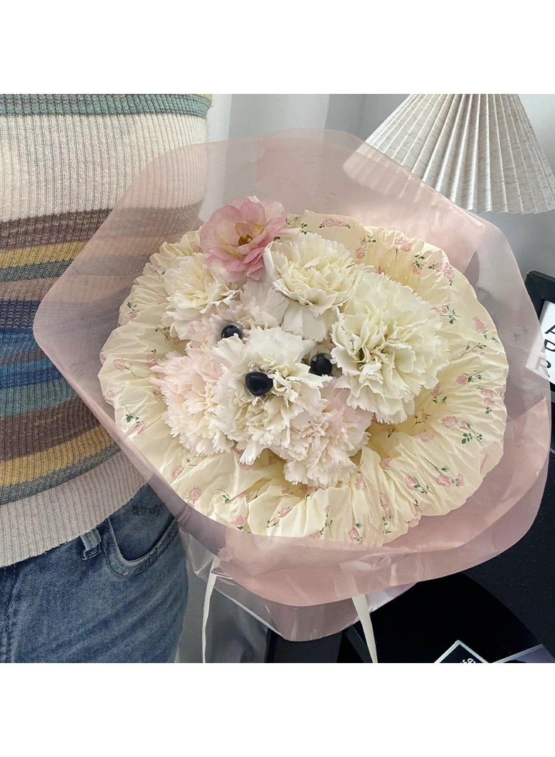 EBMINI New Simulated Carnation Dog Bouquet 